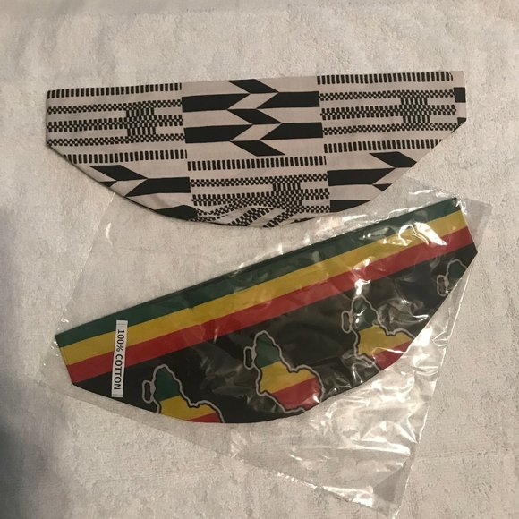 Pair of Traditional African Kufi Hats   100% cotton Unisex - Picture 1 of 5